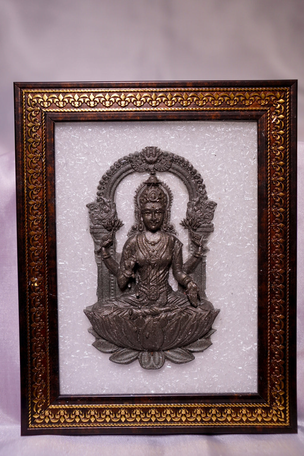 Pyrit Lakshmi ji with selenite Base