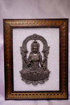 Pyrit Lakshmi ji with selenite Base