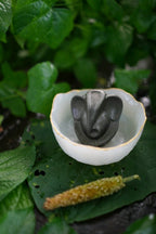Pyrit )Sri Ganpati ji ) Celenite With Money Bowl